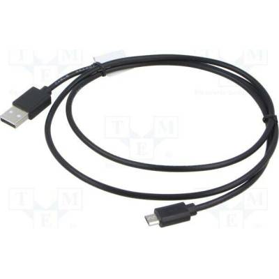 Lanberg CA-USBM-20CU-0010-BK Micro USB M na USB-A M 2.0, 1m