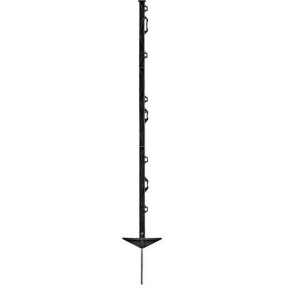 VNT electronics s.r.o. Plastový sloupek pro elektrický ohradník, délka 105 cm, 8 oček, černý