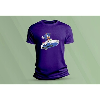 Sandratex dětské bavlněné tričko sonic 2 purpurová