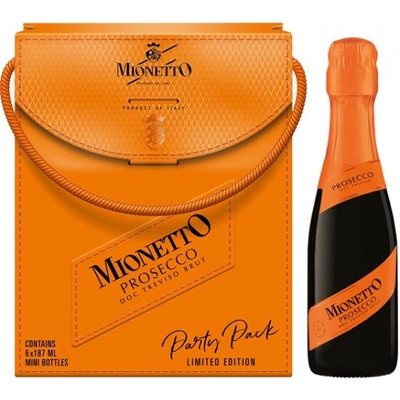 Mionetto Prosecco Treviso D.O.C. Brut 6 x 0,2 l 11% (kartón)