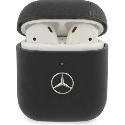 Mercedes Kožené puzdro pre AirPods 1/2 MEA2CSLBK