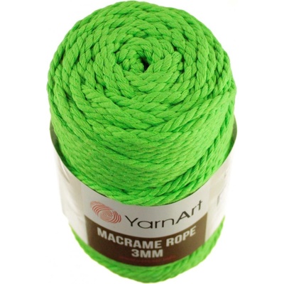 Macrame Rope 802 zelená 3 mm