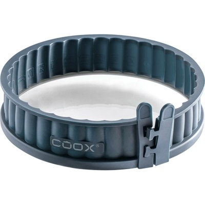 Coox Silikonová forma na koláč se skleněným dnem 18 cm modrošedá