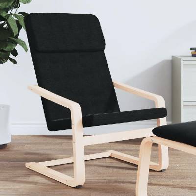 vidaXL 11461.351055 Relaxační židle černá textil