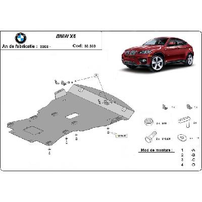 Scut Motor - Румъния Метална кора под двигател bmw x6 (e71, e72) от 2008 до 2012 (73598)