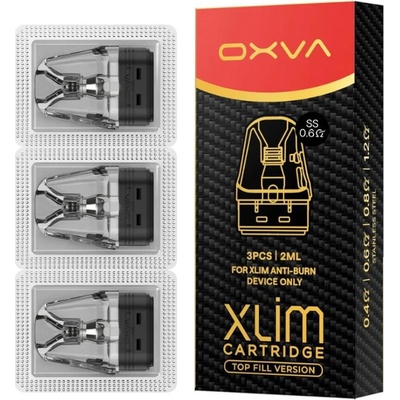 OXVA Xlim DNA cartridge Top Fill SS 0,6ohm 3 ks