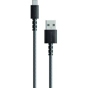 Anker Кабел Anker A8022H11, от USB-A(м) към USB-C(м), 0.9m, черен (A8022H11)