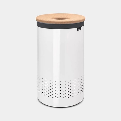 Brabantia 60 л. бял кош за пране с корков капак Brabantia (90300241)