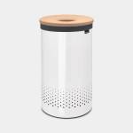 Brabantia 60 л. бял кош за пране с корков капак Brabantia (90300241)