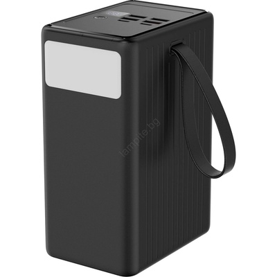 Platinet Power Bank 80000 mAh 20W PD, 4xUSB-A, 2xUSB-C, LED фен, USB-C кабел 1м (PL0611)