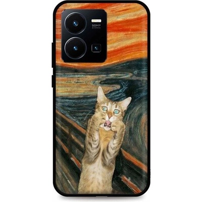 Púzdro TopQ Vivo Y35 Scared Cat
