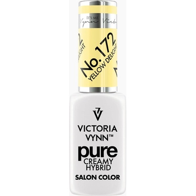 VICTORIA VYNN Hybridní gel lak PURE CREAMY HYBRID 172 Yellow Delight 8 ml