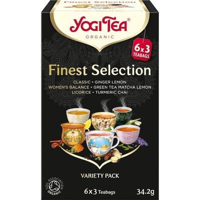 Yogi Tea Finest Selection výběrová sada BIO čajů 18 n.s.