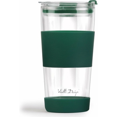 Vialli Design Zelený termo hrnček 600 ml Fuori