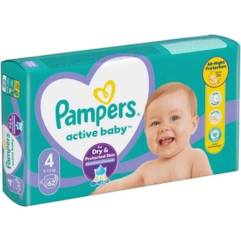 Image 1 of Pampers Памперси Pampers Active Baby 4 (9-14 кг. ) - 62 броя
