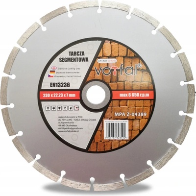 Vorfal Diamantový kotouč 230 mm V04085