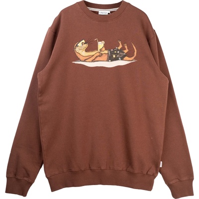 LAKOR Мъжки пуловер LAKOR An Otter Vacation Crewneck Jumper - Chicory Coffee - размер XL (017-4269-0114)