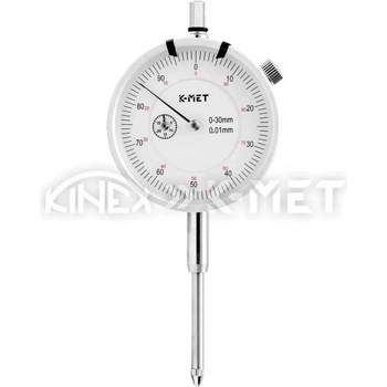 K-MET Индикаторен часовник с циферблат K-MET 1155-02-030 - 0-30 мм, 0.01 mm (1155-02-030)