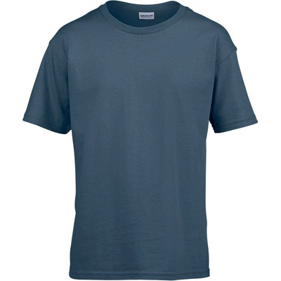 Gildan dětské tričko Softstyle indigo modrá
