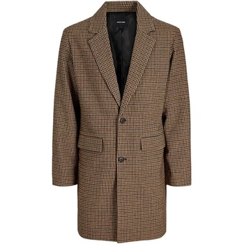 Jack & jones Палто Jack & jones Harris coat - Brown (Crockery / Houndstooth)