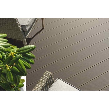 Effector Декинг плочи WPC Bergdeck Brushed DD 25мм х 150мм х 2.4м орех (394411)