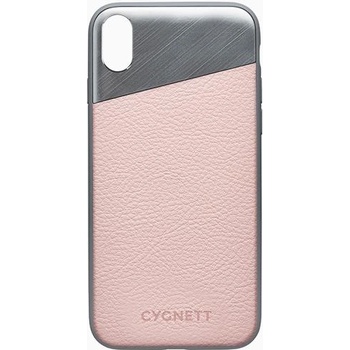 Pouzdro CYGNETT iPhone X Leather Case in Sand růžové