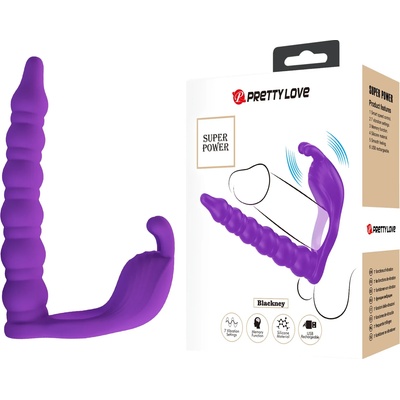 Вибриращ пенис пръстен с анален стимулатор - Pretty Love Blackney 2 (DEBRA01831)