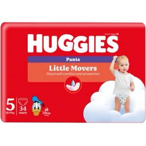 Huggies Памперси HUGGIES Little Movers Pants размер 5, 34 броя