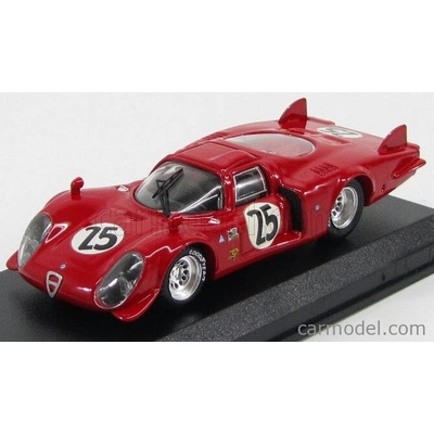 Best model Alfa romeo 33.2 Lm N 25 Daytona 1969 Dibos Chappuis Calabattisti Red 1:43