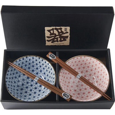 Made In Japan Set misiek Asanoha Design s hůlkami 500 ml 2 ks
