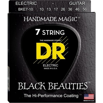Image 1 of DR Strings Black Beauties BKE7-10 Струни за електрическа китара (BKE7-10)