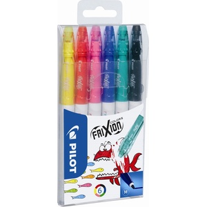 Pilot Frixion Colors 0, 7 цветни маркери (6) (SW-FC-S6)