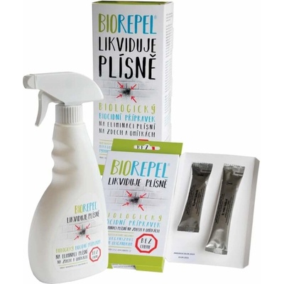 BIOREPEL Chytrá houba proti plísním na zdivo a omítky, sprej 0,5 l + 1 g + 2 g