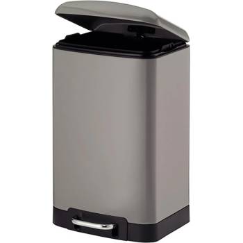Kela Кош за отпадъци с педал Davino - светло сив - 12 л (KELA 10906)