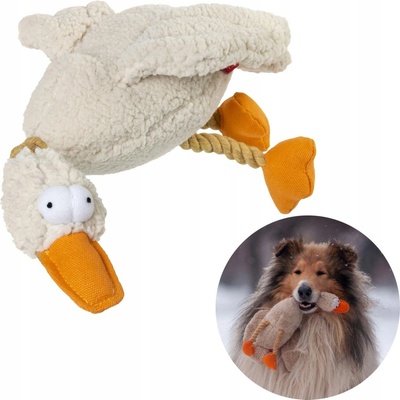 GiGwi kachna s pískátkem Catch fetch textil 36 cm