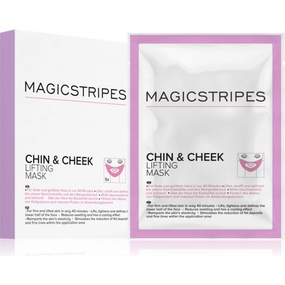 Magicstripes Chin & Cheek Lifting Mask стягаща хидрогелна маска за брадичка и лице 5 бр