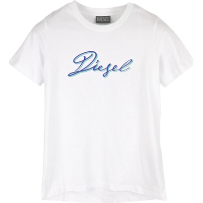 DIESEL Written Logo White tričko