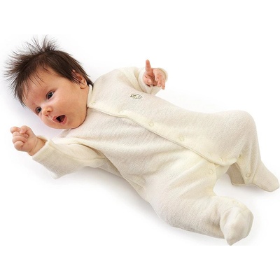 LORITA Overal z froté Merino vlny pro kojence ecru – Hledejceny.cz