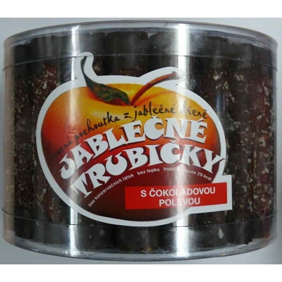 Natural Jihlava Trutna jablčné trubičky s čokoládovou polevou dóza 450 g