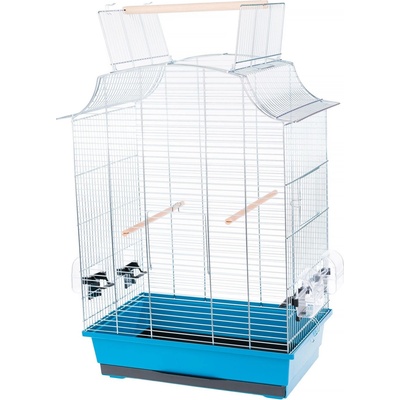 INTER-ZOO Pet Products Клетка за птици GRETA CABRIO CHROM - 49, 5 x 30, 5 x 66 cm СИНЯ