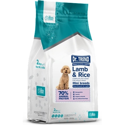 Dr. Trend Premium Dog Food Adult Small Lamb Light храна за кучета дребна порода с агнешко 2kg
