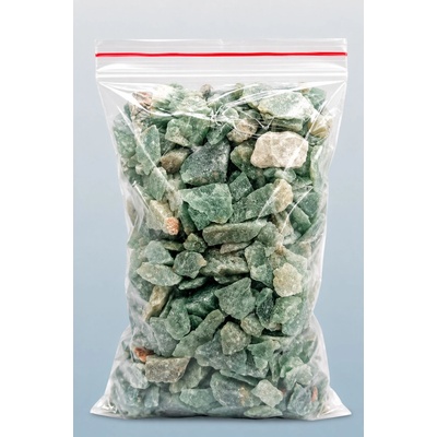 Avanturín zelený surový chips – 500 g | Přírodní štípané kameny