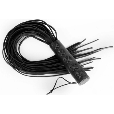 Whips Primal Bond Large Braided Flogger Black