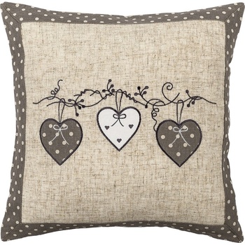 Bo-ma Srdiečka bodka sivá 40 x 40 cm