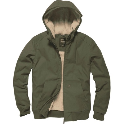 Vintage Industries DATTON zimná bunda s kapucňou OLIVE DRAB