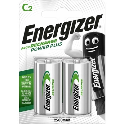 Energizer Акумулаторни батерии Energizer Power Plus (4956220), C, LR14, 1.2V, 2500mAh, Ni-Mh, 2 бр (4956220)