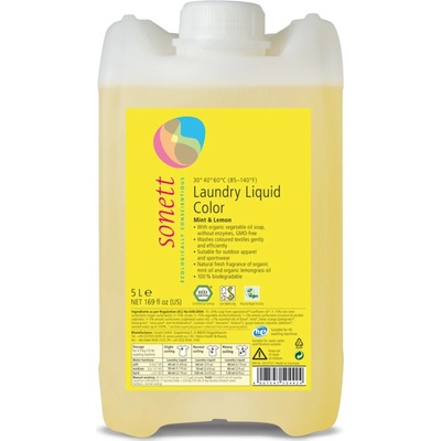 Sonett tekutý prací gel na barevné prádlo Color 5 l