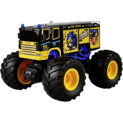 Amewi modrá komutátorový RC model auta elektrický monster truck zadný 2WD 4x2 RtR 2,4 GHz 1:18