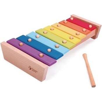 Image 1 of Classic World Дървена играчка Classic World - Ксилофон с цветовете на дъгата (4044)