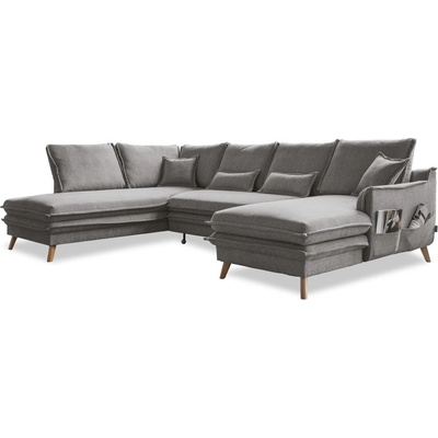 Miuform Сив разтегателен ъглов диван (ляв ъгъл/"U" форма) Charming Charlie - Miuform (1747ETS505)